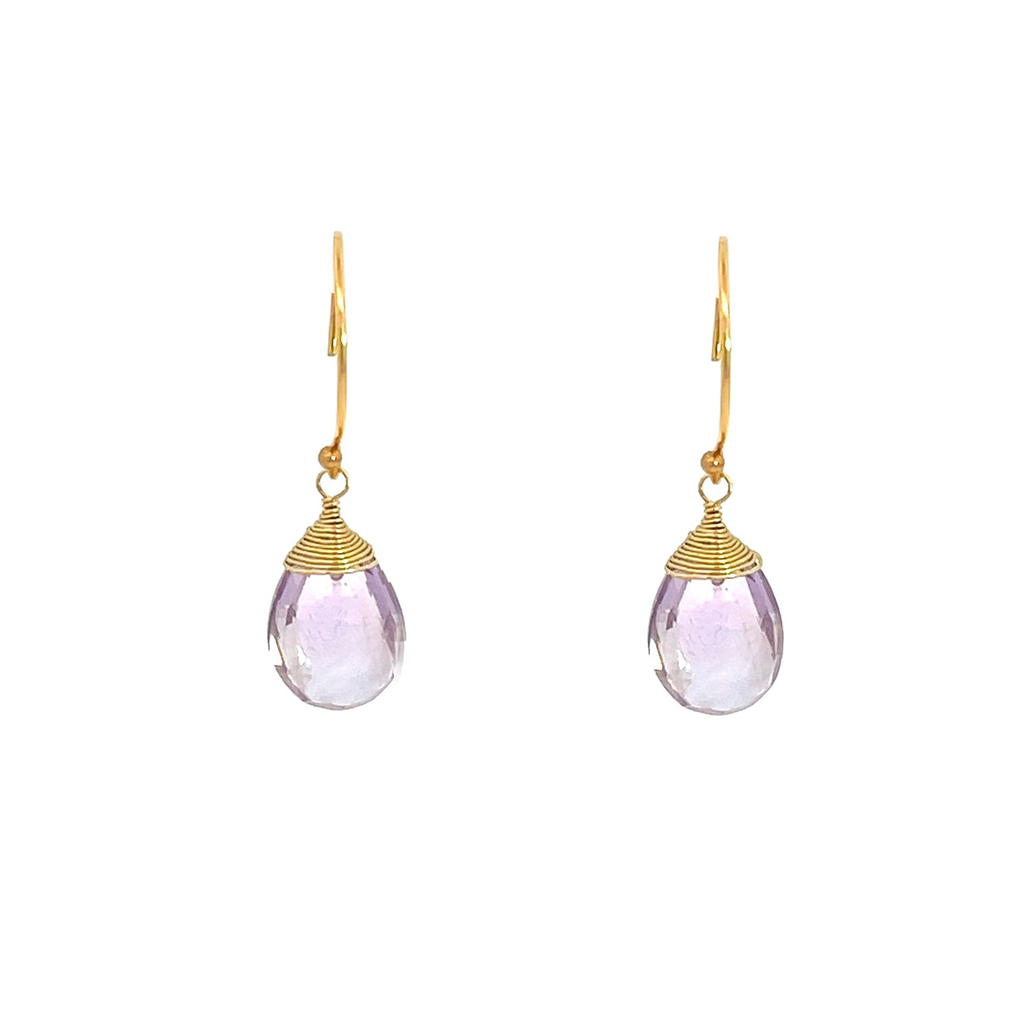“Ava” Gemstone Long Drop Earrings