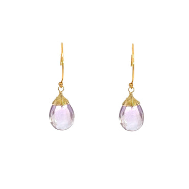 “Ava” Gemstone Long Drop Earrings
