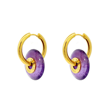 Discover Gosia Orlowska's Amethyst Stone Earrings