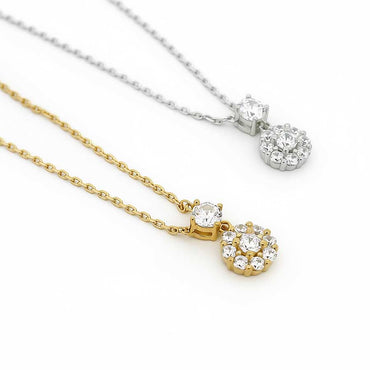 “Astra” Starry Zirconia Gold Vermeil Necklace