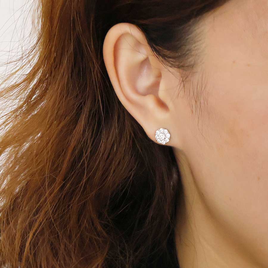 “Astra” Starry Zirconia Gold Vermeil Stud Earrings