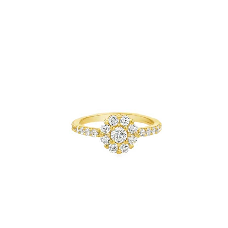 “Astra” Starry Zirconia Gold Vermeil Ring