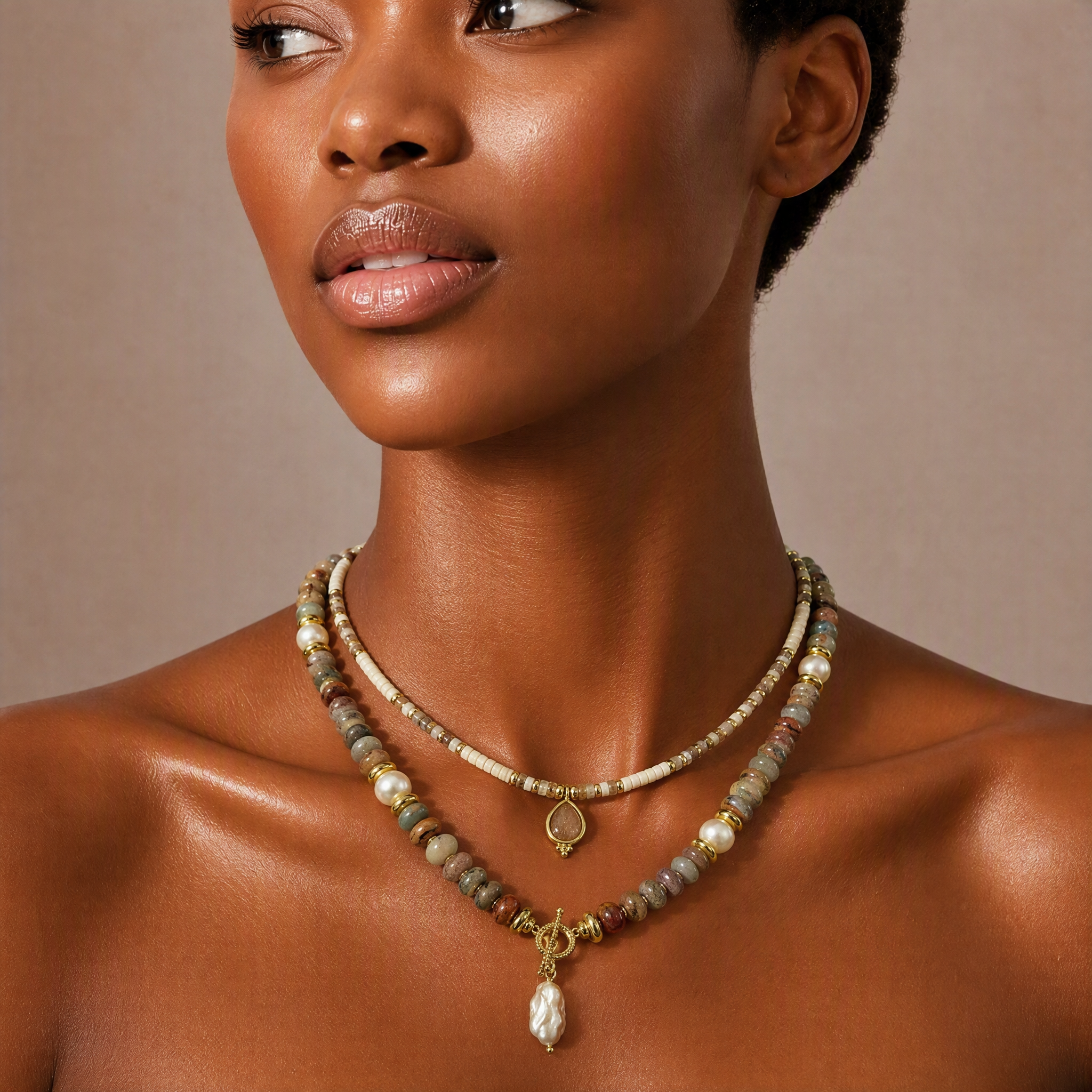 “Canyon” Picture Jasper Necklace