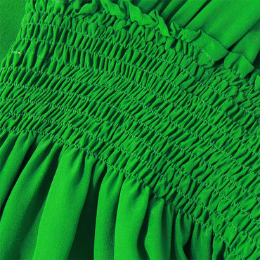 “BALI” SILK DRESS - Green