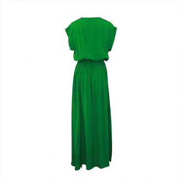 “BALI” SILK DRESS - Green