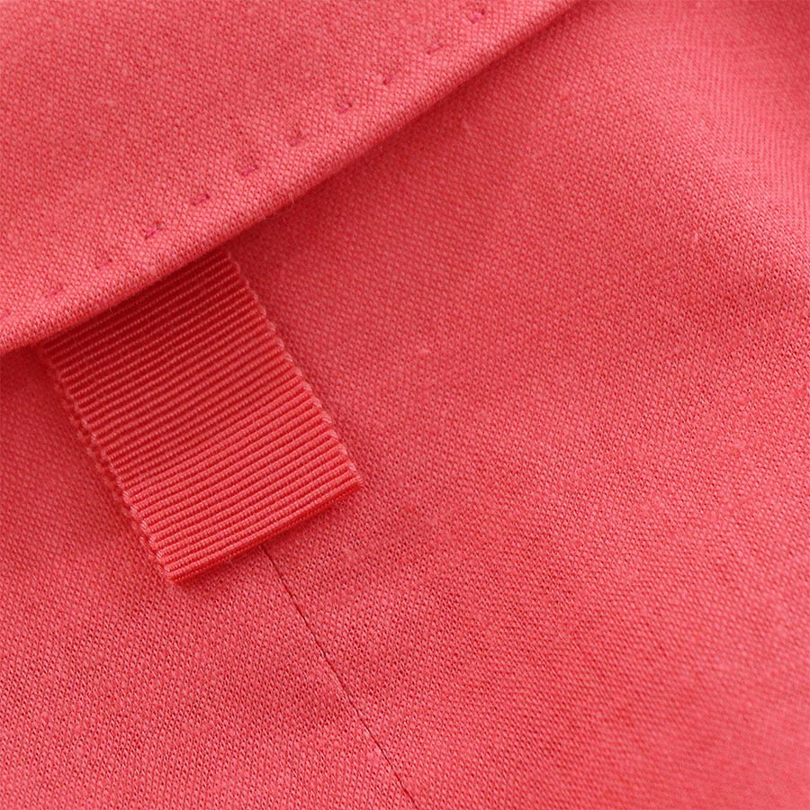 "BETTY" MIX COTTON & LINEN BLAZER - LIGHT CARMINE PINK