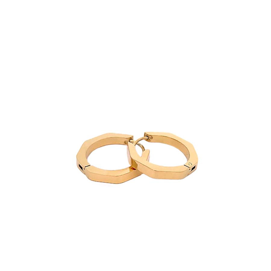 “Heidi” Hexagonal Hoop Earrings