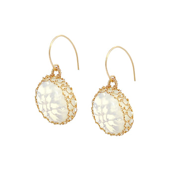 Buy Opal Net Round Earrings - Medium Size (20mm)