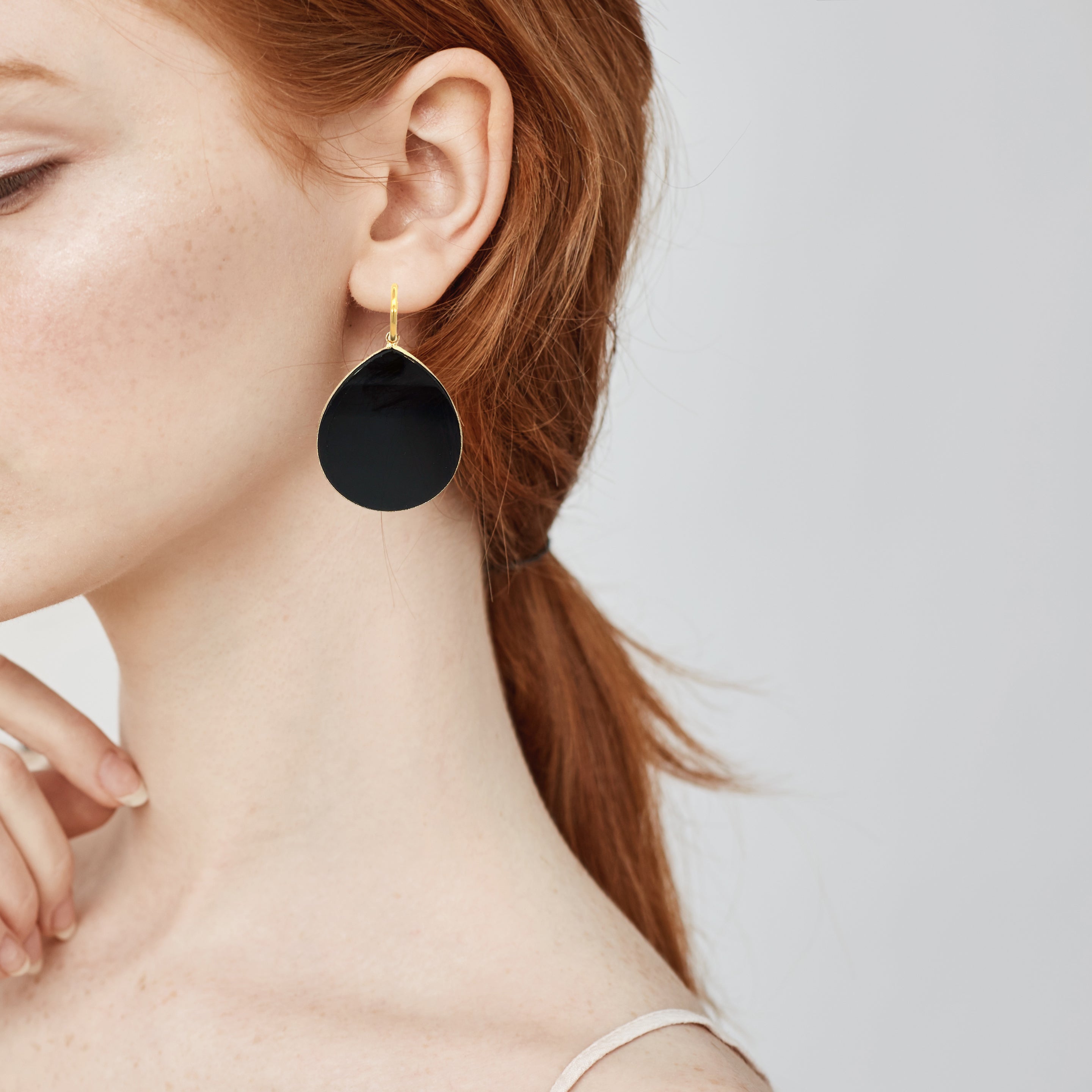 Shop Gosia Orlowska's Oval Drop Earrings