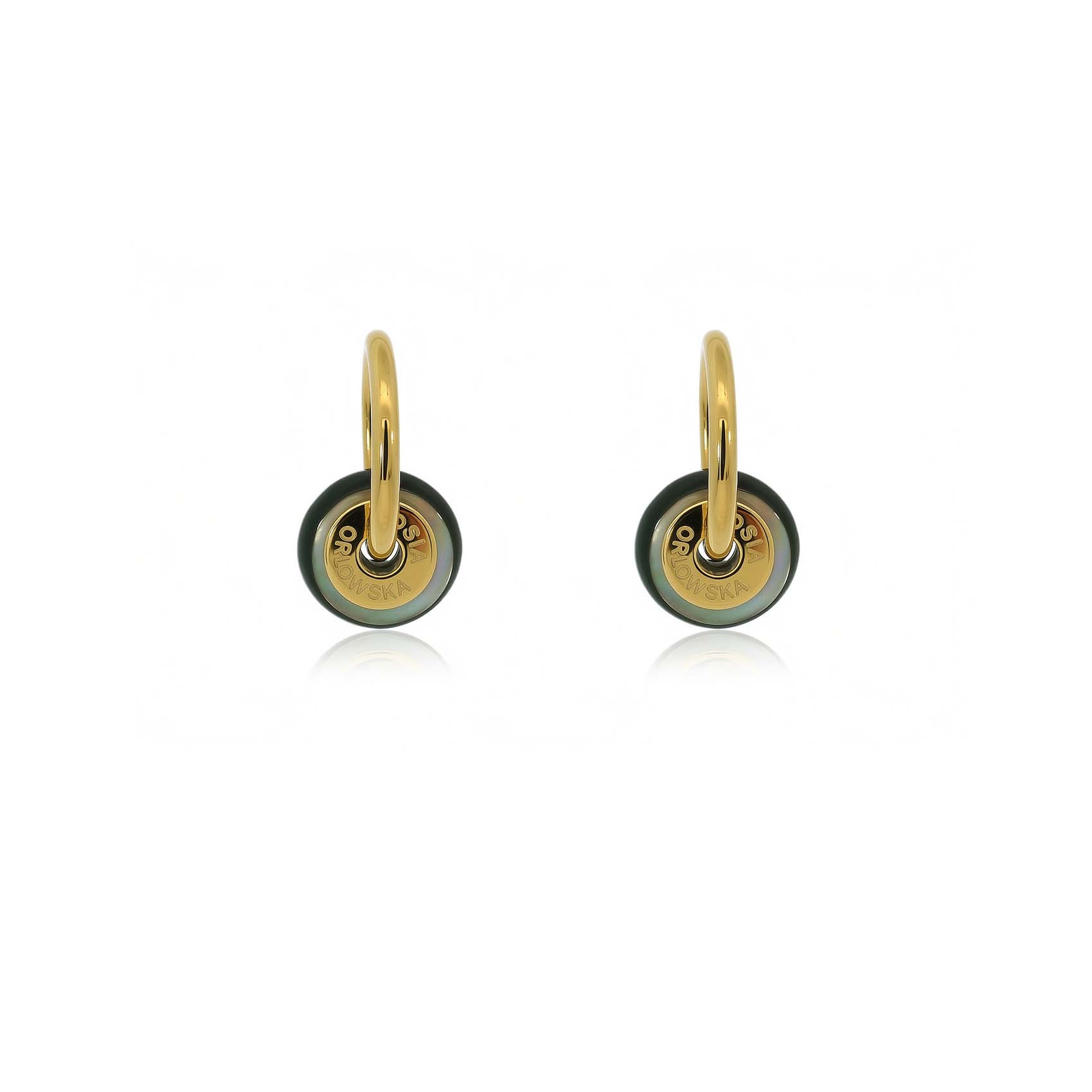 “Ciambella” 1.2cm Mother of Pearl Single Stone Earrings