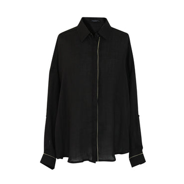 Get the Trendy Jodie Black Linen Shirt Today
