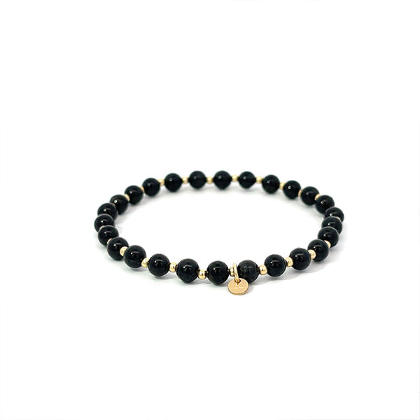 "TANNER" 4 mm BLACK TOURMALINE BRACELET