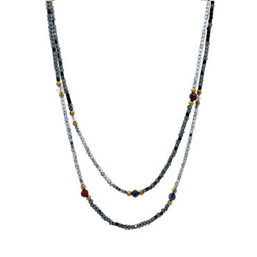 Unique Twinkle Black Hematite Necklace