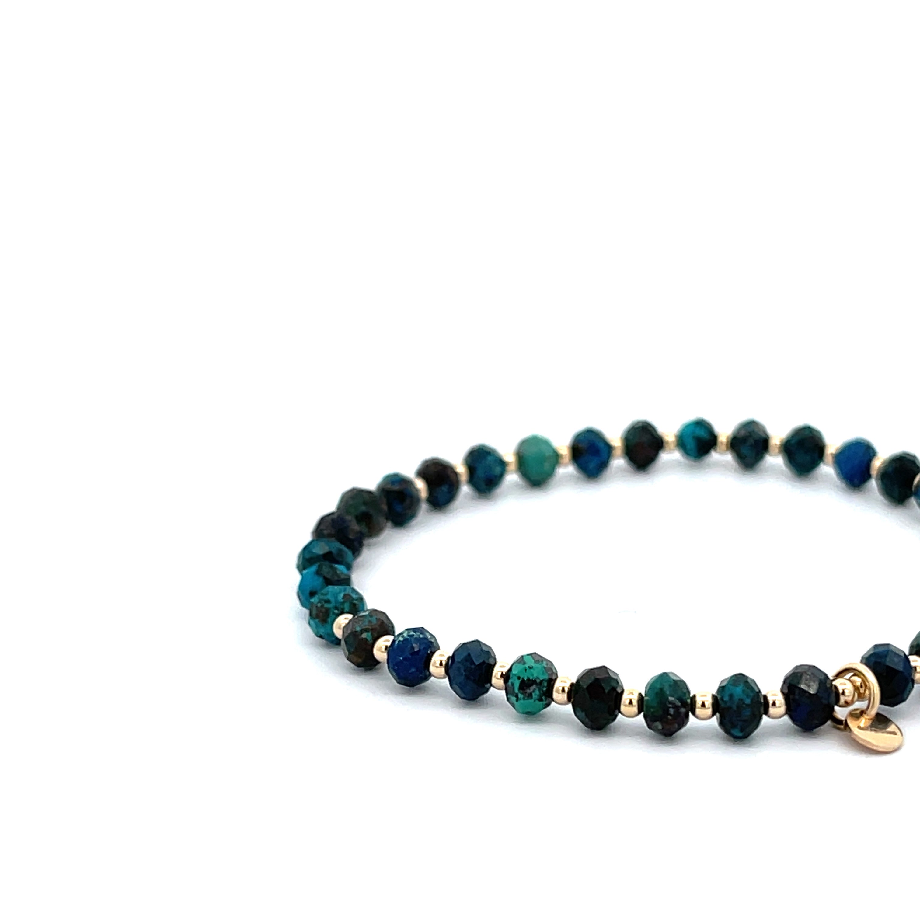 “Kai” Blue Chrysocolla Stone Bracelet