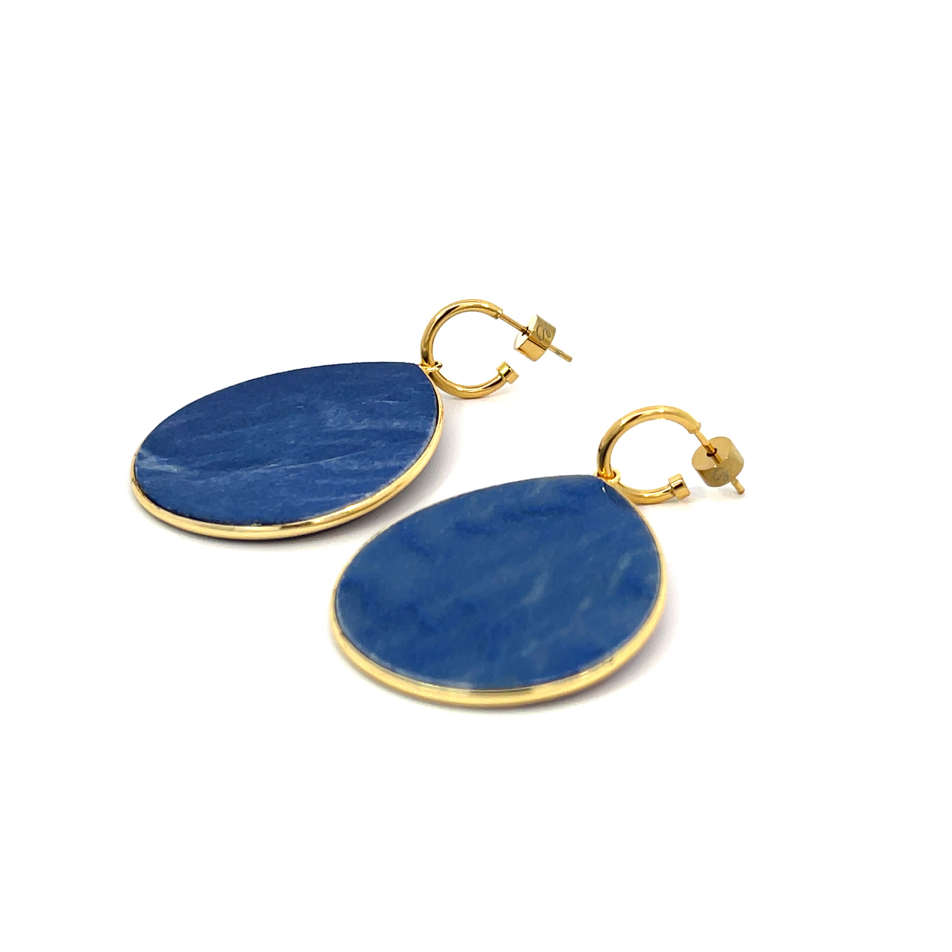 New Heavenly Beauty Oval Drop Earrings/Trust/Lapis Lazuli