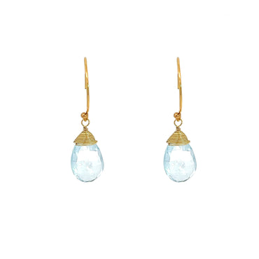 “Ava” Gemstone Long Drop Earrings