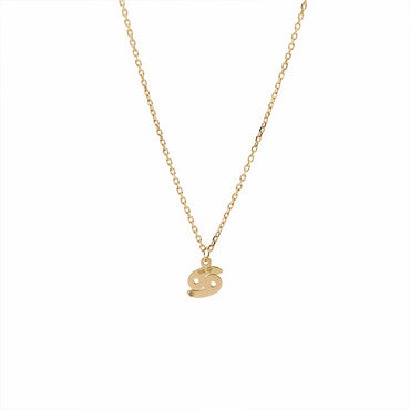 9K GOLD ZODIAC GOLD DIAMOND NECKLACE / CANCER