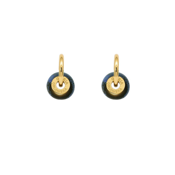 "CIAMBELLA MINI" 1.6CM Violet Ceramic Earrings
