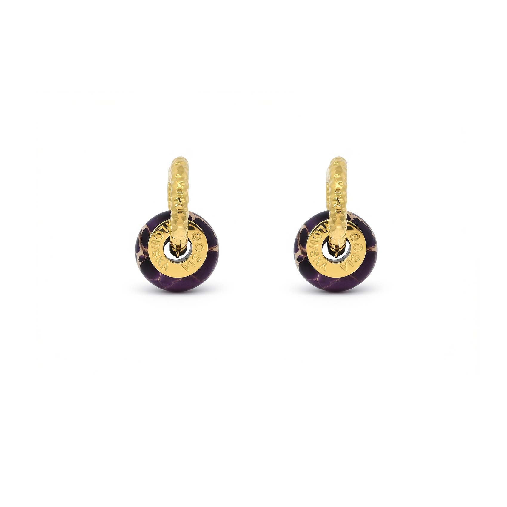 "CIAMBELLA MINI" Purple Jasper Earrings