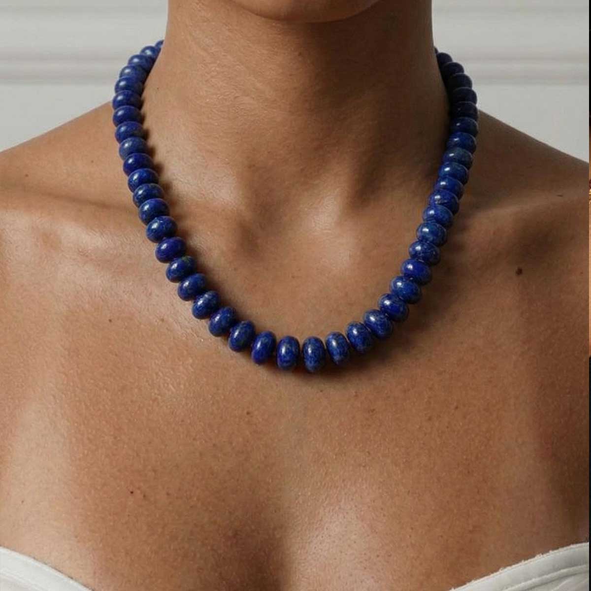 "Cobalt" Lapis Lazuli Sterling Silver Choker