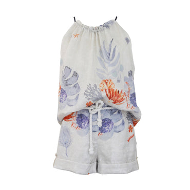 Stay Fresh with Gosia Orlowska's MARE Coral Linen Top