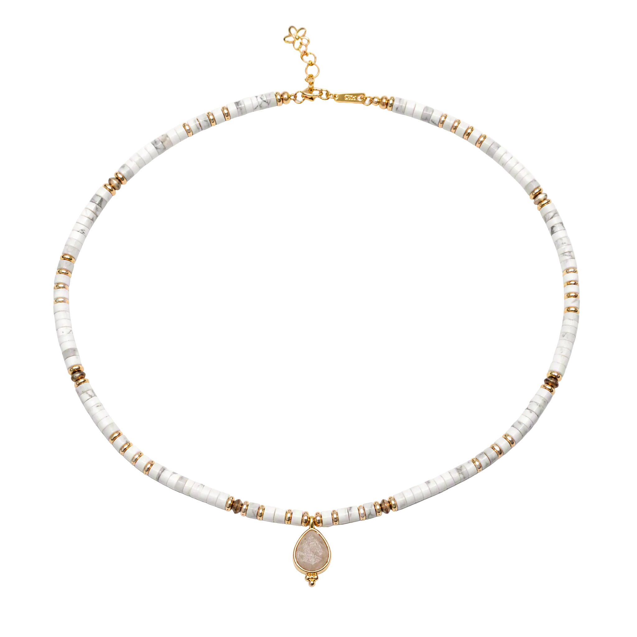 “AGERA” White Howlite Necklace