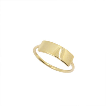 9K GOLD DEIA SIGNET RING