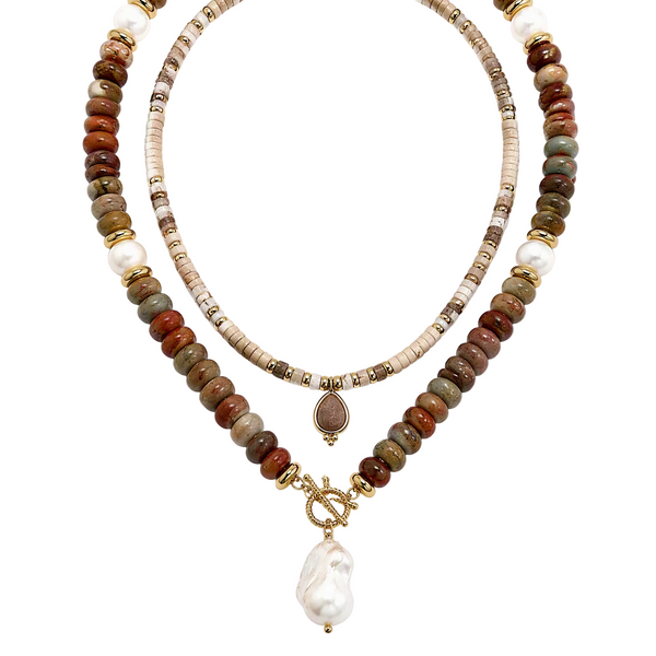 “Canyon” Picture Jasper Necklace