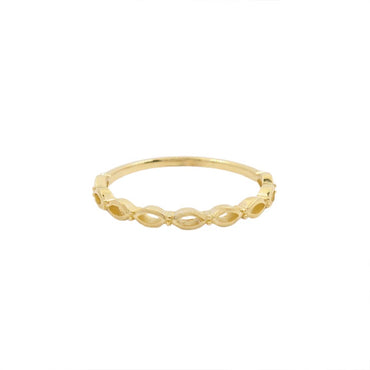 9K GOLD EYELET RING