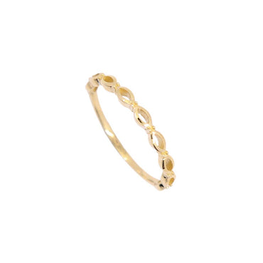9K GOLD EYELET RING