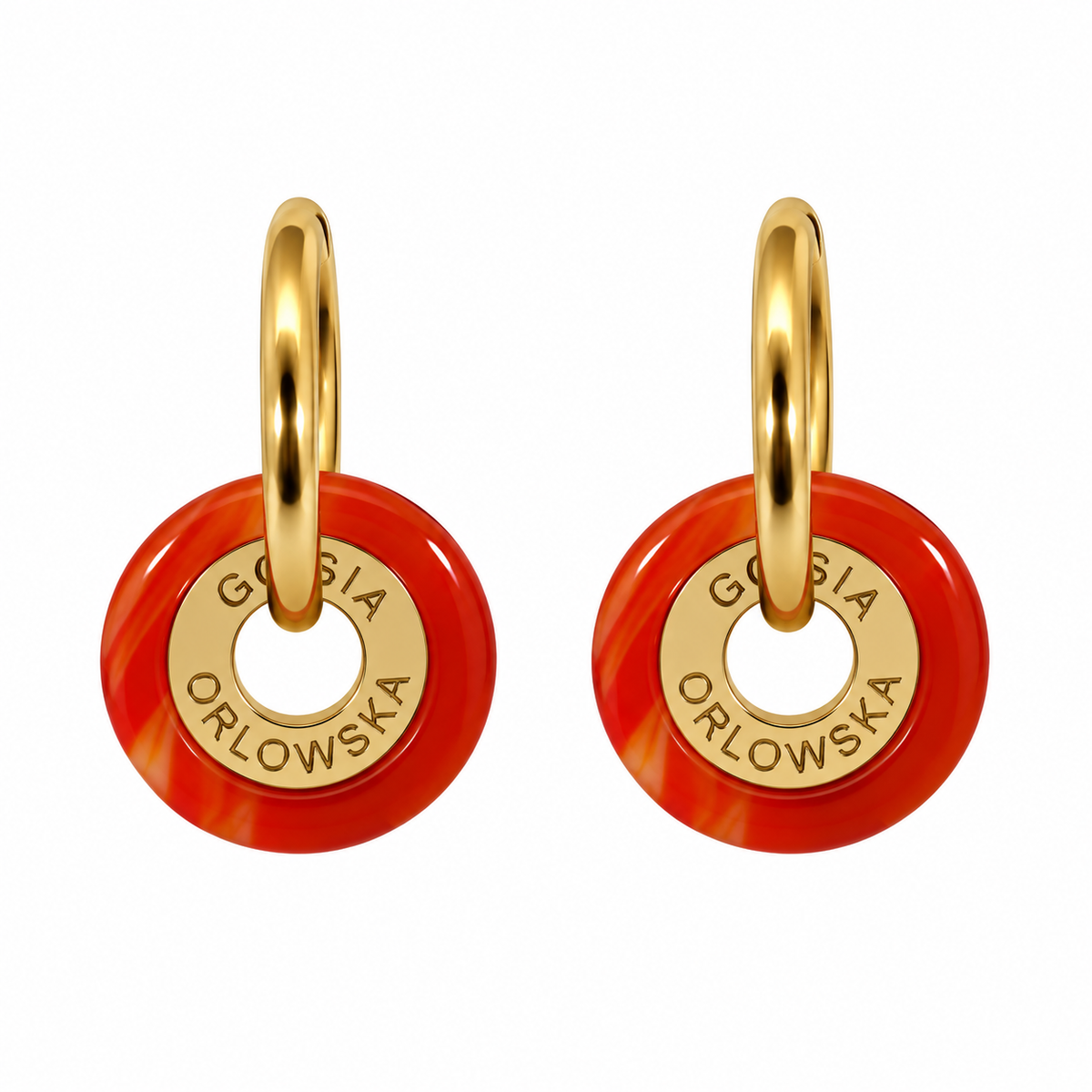"Ciambella" CHIBI 1.2cm agate earrings