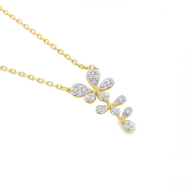 “Fleur” Fortune Petal Gold Vermeil Necklace
