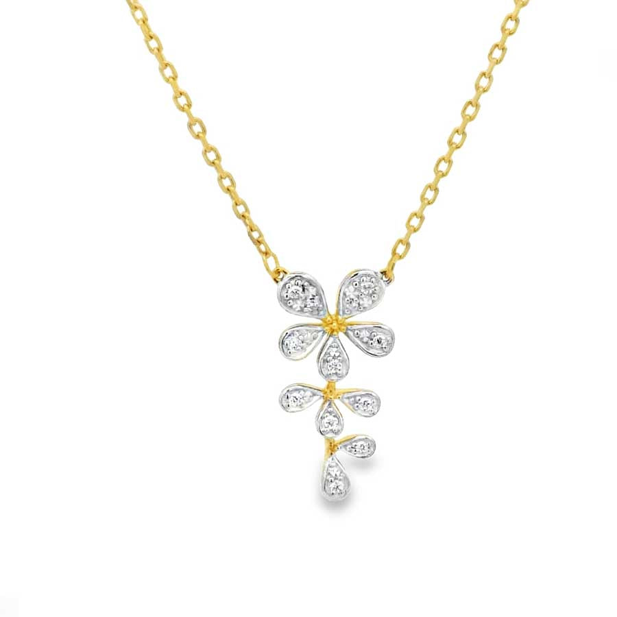 “Fleur” Fortune Petal Gold Vermeil Necklace
