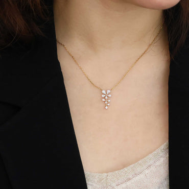 “Fleur” Fortune Petal Gold Vermeil Necklace