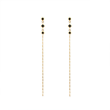 “Forest” 925 sterling silver Dainty Drop Earrings
