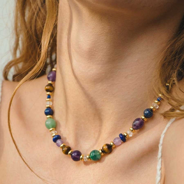 "Gem Candy " Mix Stones Necklace