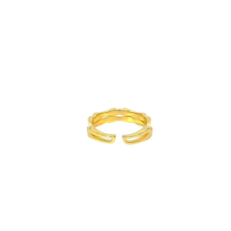 “Bronya” 925 sterling Silver Bamboo Ring