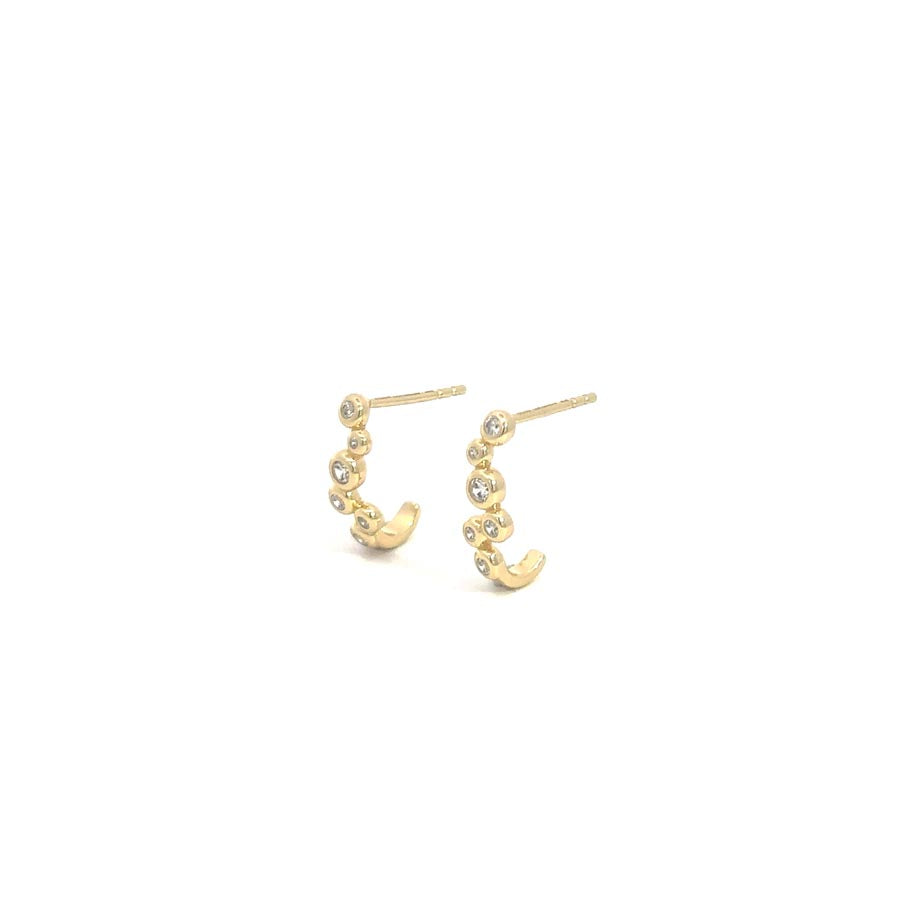 “Joyce” 925s Mini Bubble Zirconia Earrings