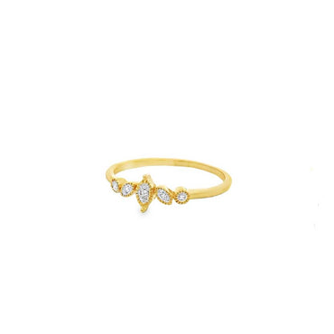“Starlight” Twinkling Zirconia Gold Vermeil Ring