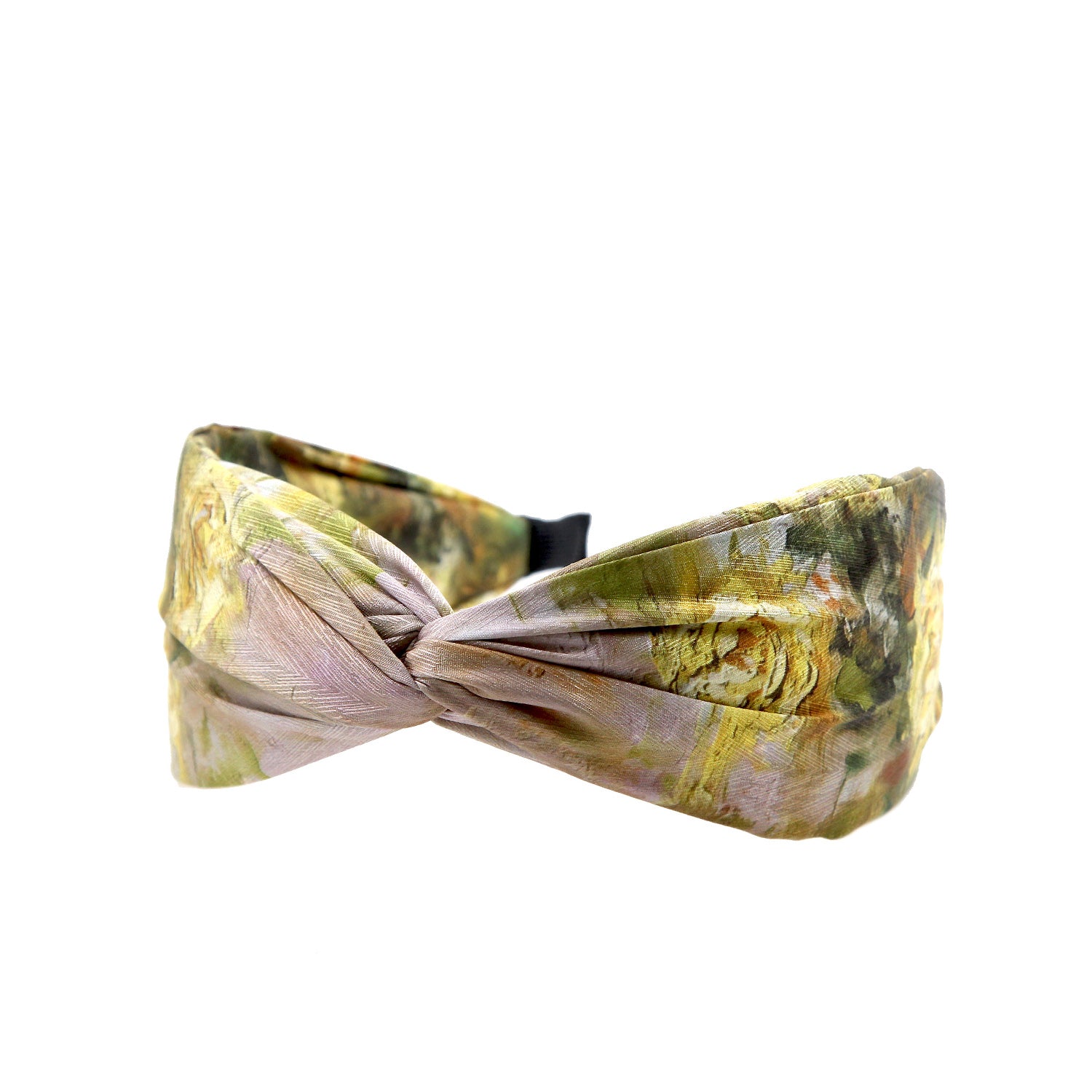 “Rosie” Yellow Rose Print Twisted style Headband