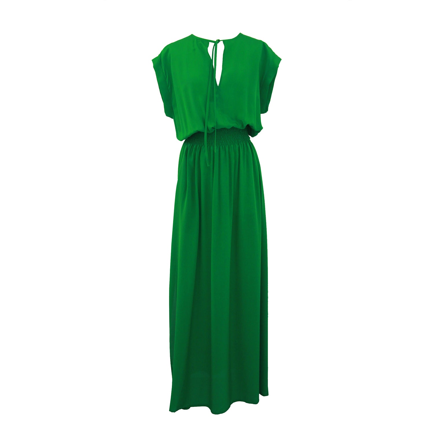 “BALI” SILK DRESS - Green