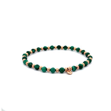 Gosia Orlowska MALACHITE DIAMOND CUT BRACELET