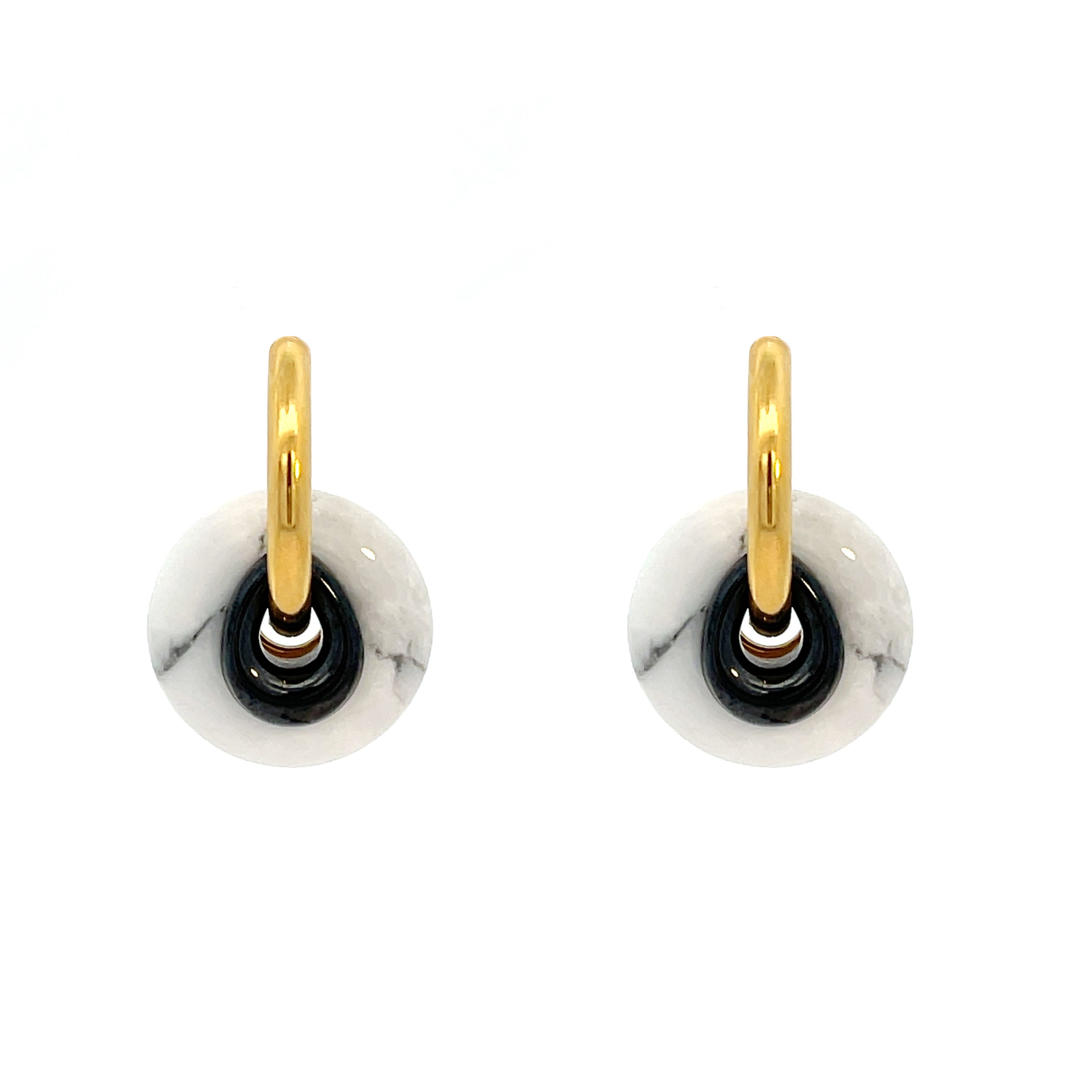 Elegant 2cm Ciambella Stone Earrings Online