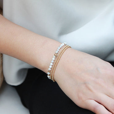 Shop Affordable Linda White Howlite Bracelets