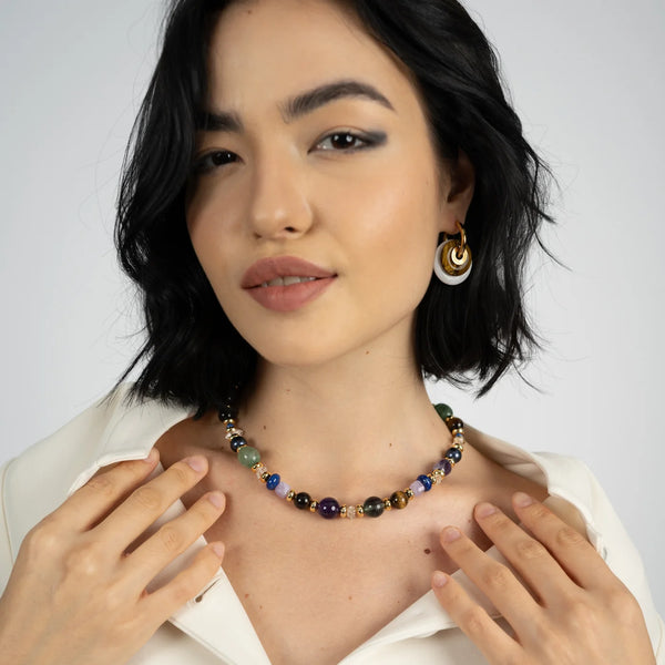 "Gem Candy " Mix Stones Necklace