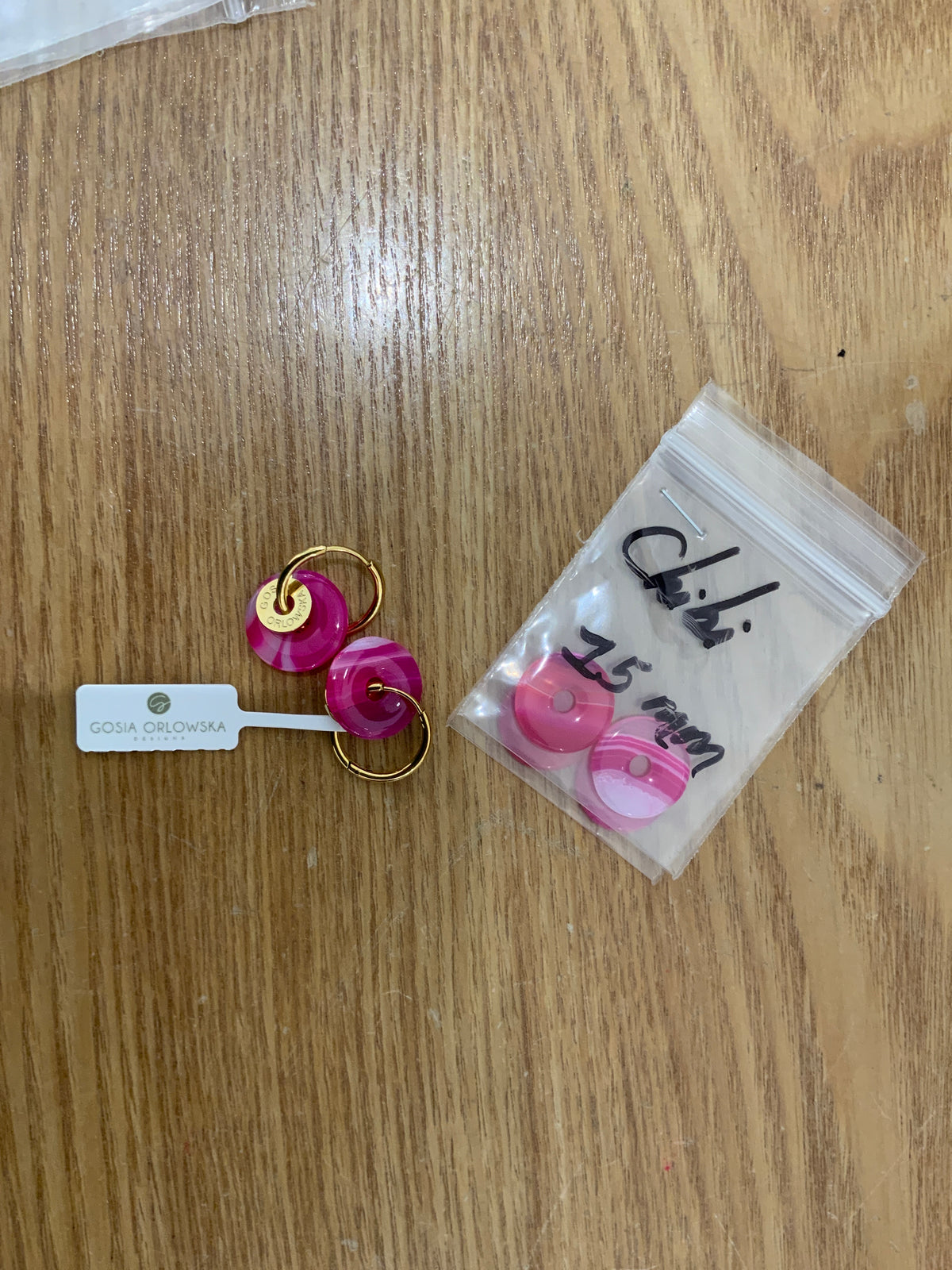 "Ciambella" CHIBI mini 1.2cm Gemstone Earrings