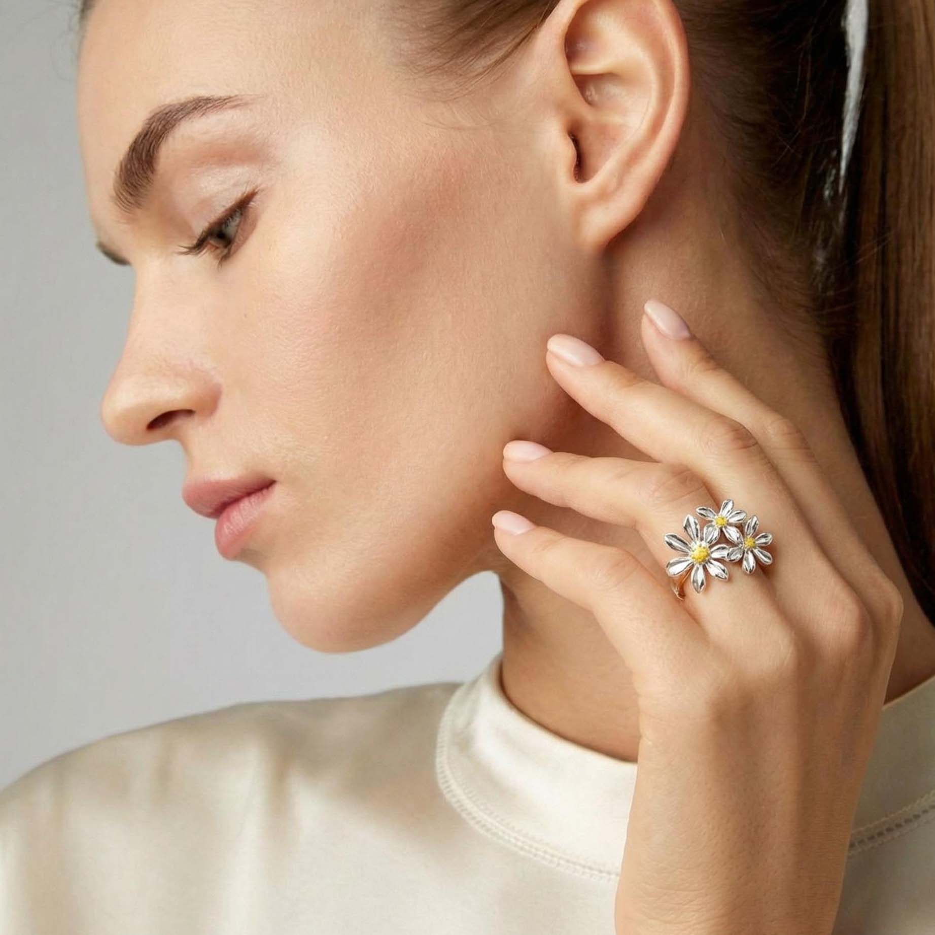 “Jasmine” Blossoming Gold Vermeil Ring