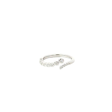 “Joyce” 925s Snake Tail Zirconia Ring / Silver