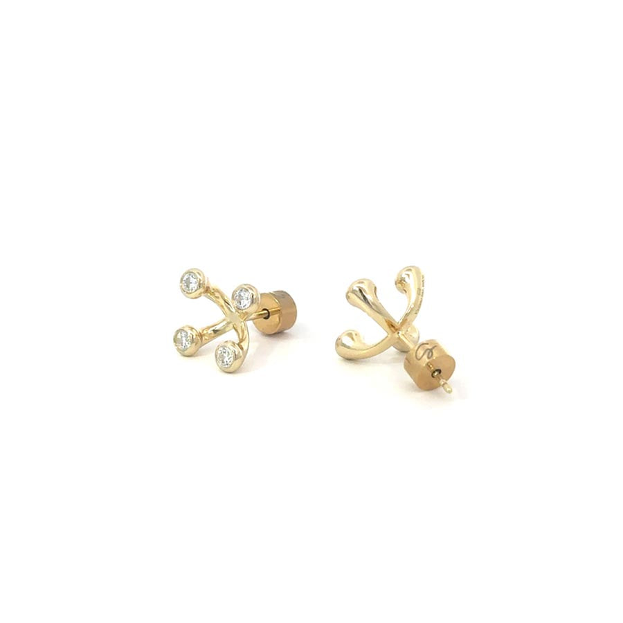 “Joyce” 925s Flower Pedal Ear Studs