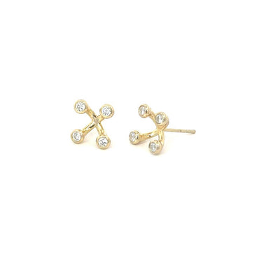 “Joyce” 925s Flower Pedal Ear Studs